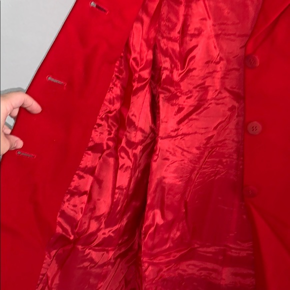 Donna Karen | Red long blazer jacket - Picture 11 of 16